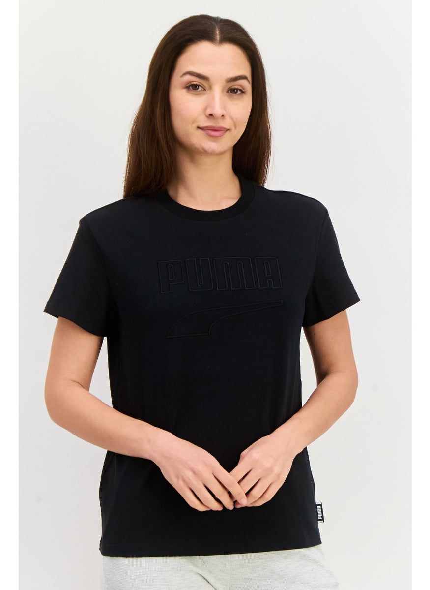 PUMA Women Sportswear Fit Short Sleeves Outdoor T-shirt, Black  - Image 1