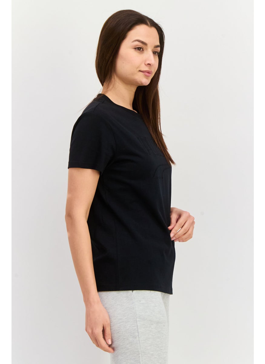 PUMA Women Sportswear Fit Short Sleeves Outdoor T-shirt, Black  - Image 2