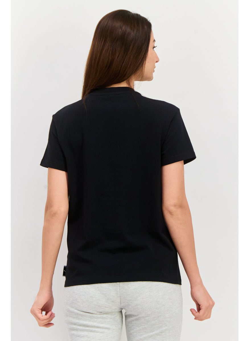 PUMA Women Sportswear Fit Short Sleeves Outdoor T-shirt, Black  - Image 3