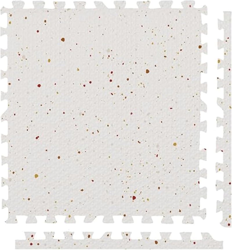 Play Platoon Non-Toxic Large Kids Mats for Floors, Extra-Thick Interlocking Tiles, 24 x 24 in. Puzzle Mat Pieces with Border, 9 Tile 72 x 72 inch, Neutral Playmat Rug for Toddlers & Children - Image 1