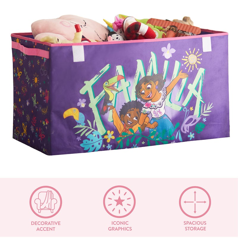 Idea Nuova Disney Encanto Collapsible Childrenâ€™s Toy Storage Trunk, Durable with Lid - Image 4