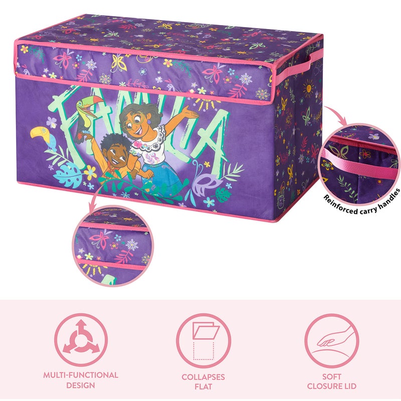 Idea Nuova Disney Encanto Collapsible Childrenâ€™s Toy Storage Trunk, Durable with Lid - Image 3