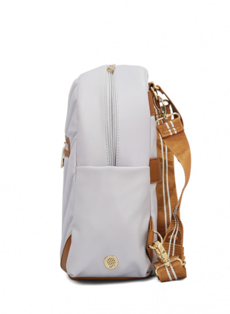 DKNY DKNY Bias Travel and Business Laptop Backpack for Women and Girls (Lavender)  - Image 5