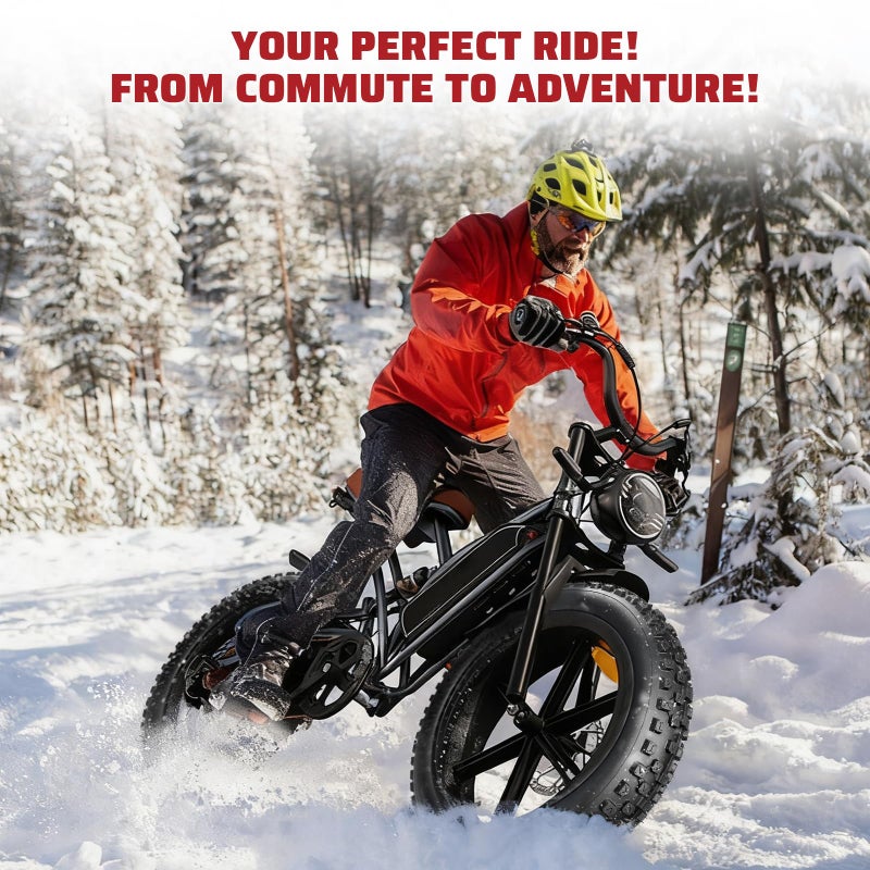 BALINGE 2 Pack Fat Tire for Ebike Mountain Bike Heavy Duty High-Performance Wear-Resistant E-Bike Mountain Snow Bike Tire 20" x 4"ï¼ŒBlackï¼Œ2 Tires 2 Tubes 2levers - Image 5