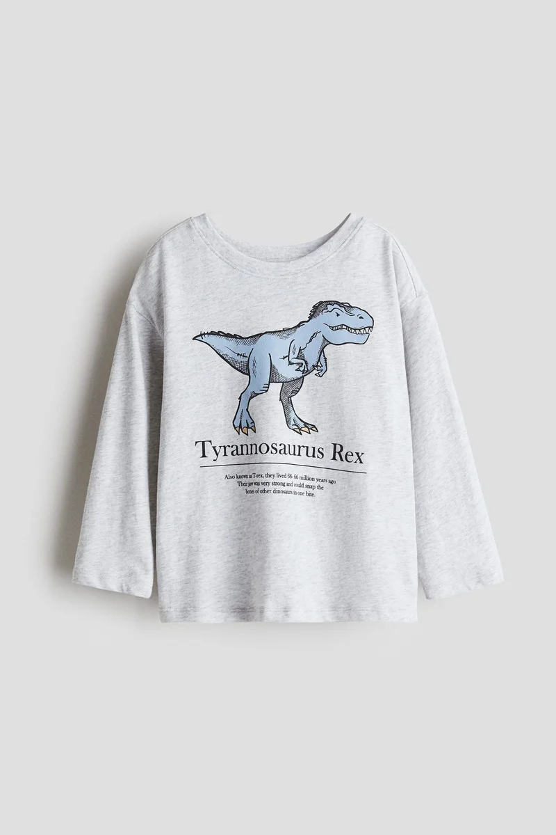 اتش اند ام تي-شيرت قطني مزين بزخارف