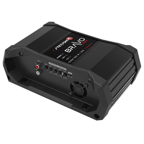 Stetsom Bravo Full 1200 1 Ohm Mono Car Amplifier, 1200.1 1.2K Watts RMS, 1Ω Stable Car Audio, HD Sound Quality, Crossover & Bass Boost, Car Stereo Speaker Subwoofer MD, Smart Coolers - Image 3