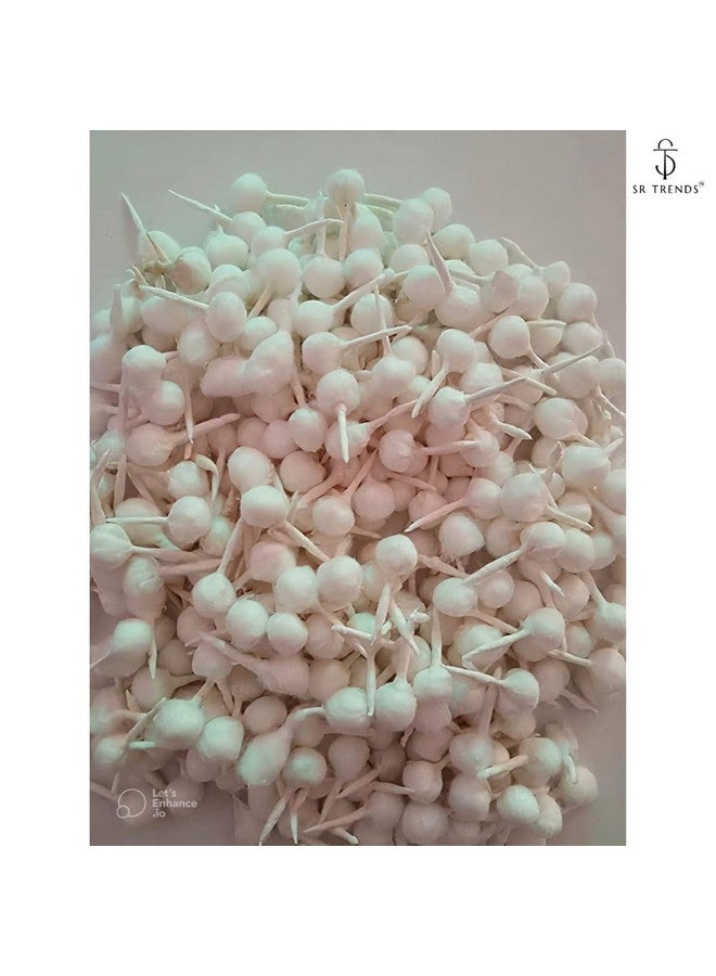 SR TRENDS™ Hand Made Phool Baati/White Cotton Phool Diya Batti (Wicks) / Diya Batti for Puja (Wicks) / Jot batti for Pooja/jyot batti Packs (1000 Pcs) - Image 2