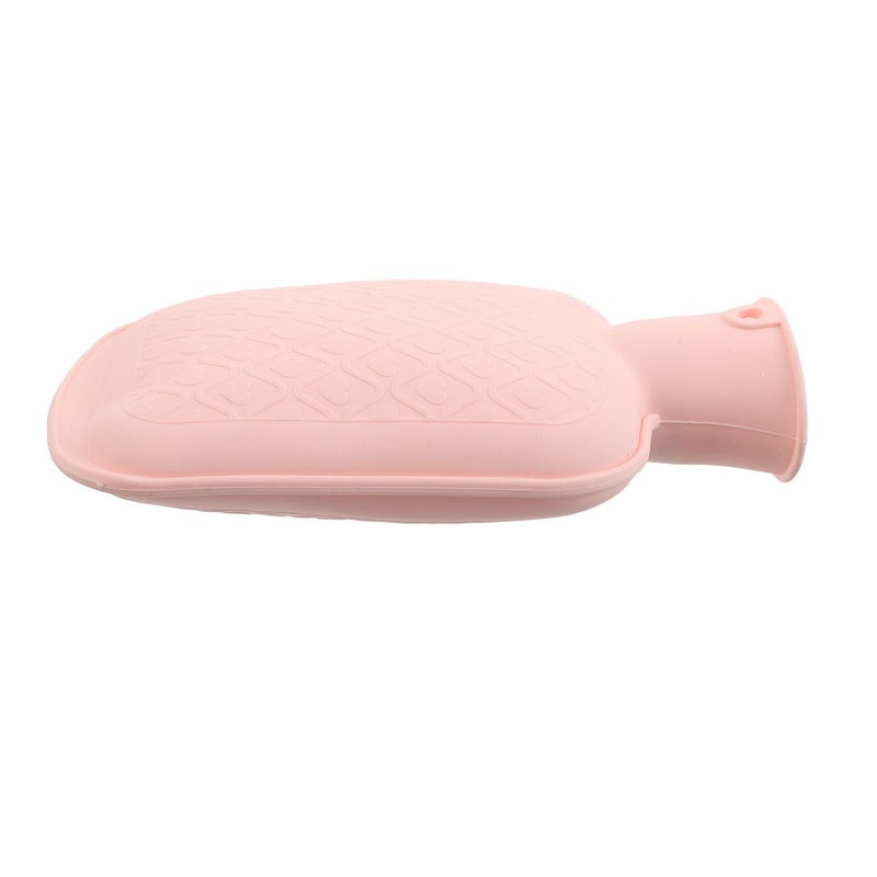 Pink Hot Water Bottle 800ml Rubber Warm Bag for Pain Relief Hand And Feet Warmer - Image 2
