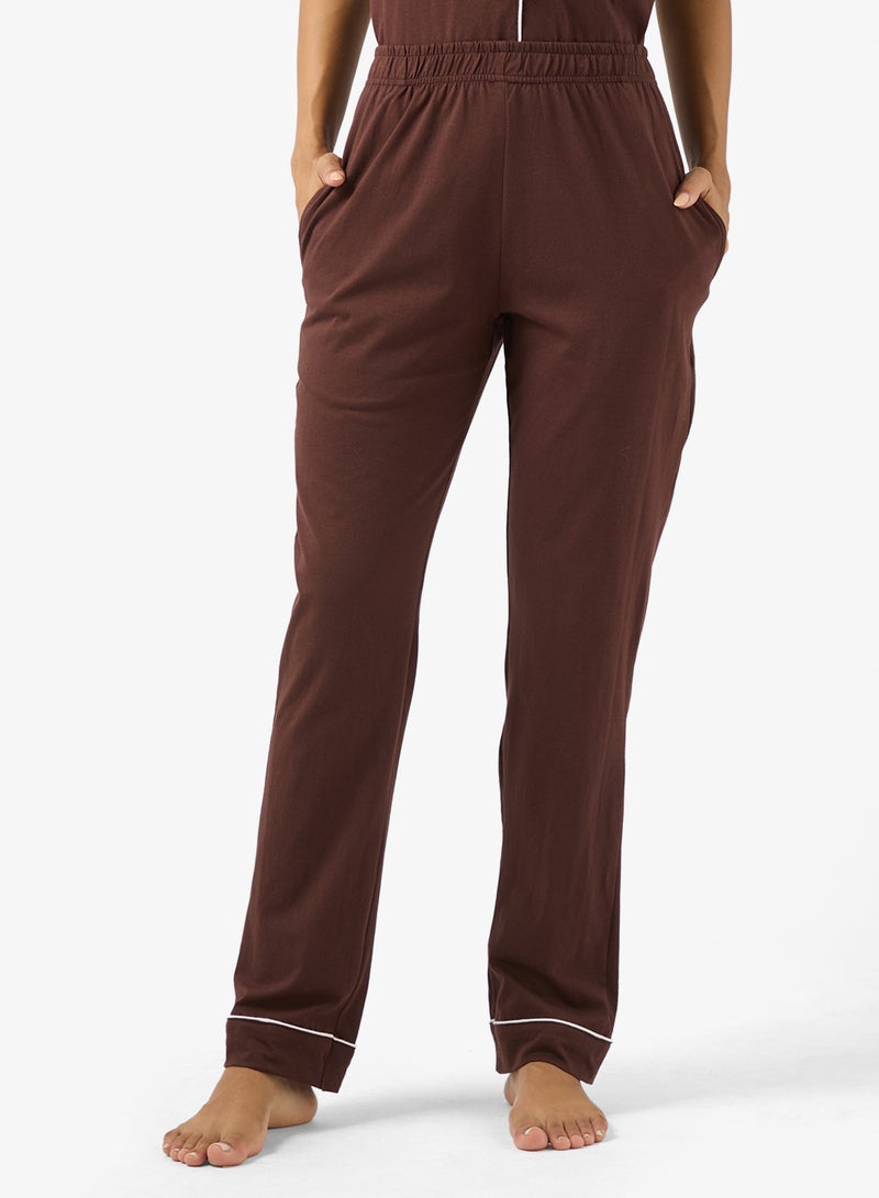 Ginger Cotton Relaxed Fit Shirt & Pyjama Set - Image 4