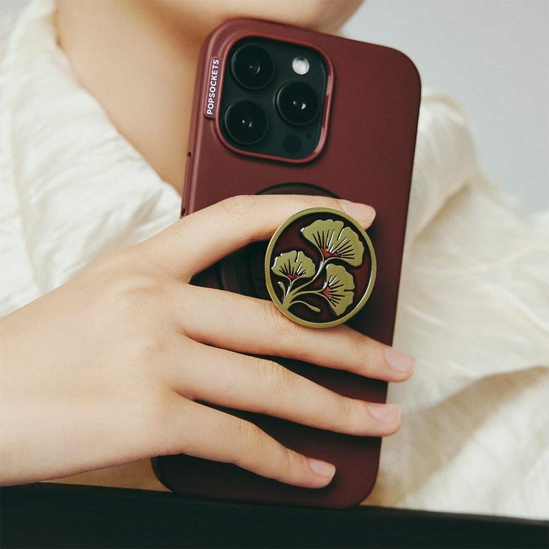 PopSockets Phone Grip for MagSafe, Magnetic Holder, Phone Stand, Red - Oxblood - Image 2