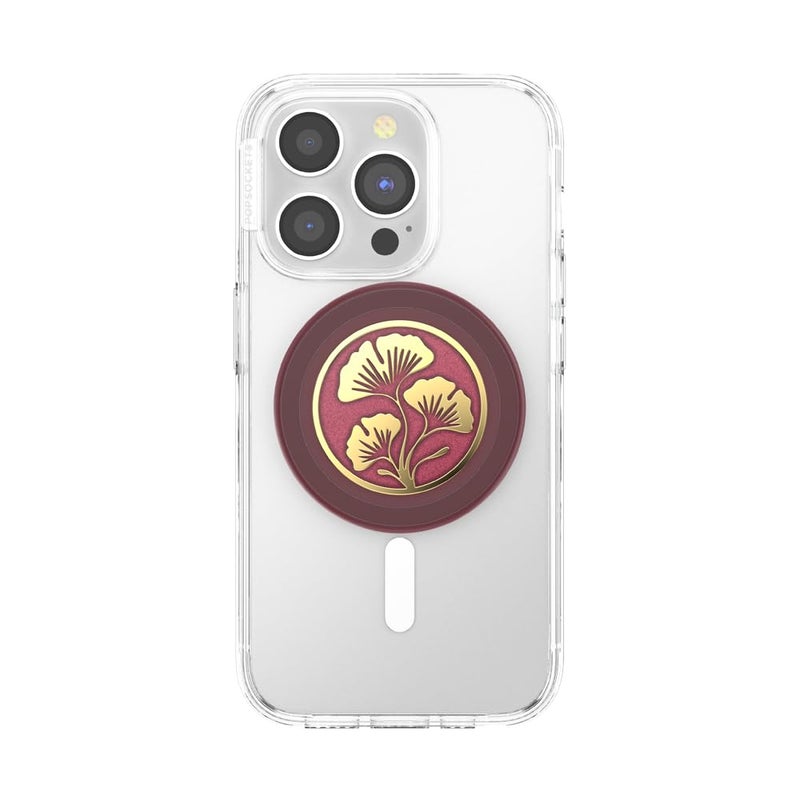 PopSockets Phone Grip for MagSafe, Magnetic Holder, Phone Stand, Red - Oxblood - Image 4