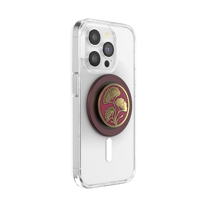 PopSockets Phone Grip for MagSafe, Magnetic Holder, Phone Stand, Red - Oxblood - Image 3