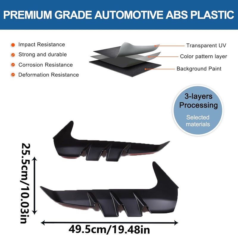 Sekhyna Front Fender Side Air Flow Vent Cover Trim ABS 2PCS for Subaru BRZ ZD8 2022 2023 (Matte Black) - Image 3