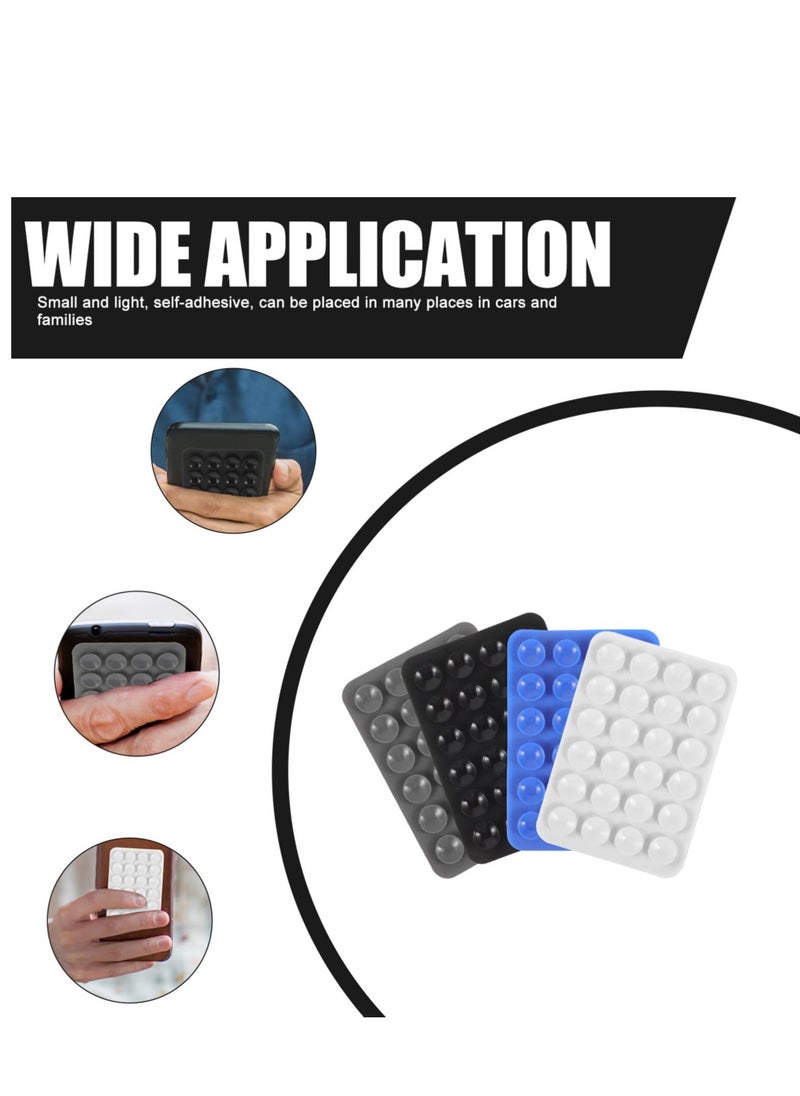 KASTWAVE 16 Pcs 4 Color Adhesive Silicone Suction Phone Case, Multipurpose Non Slip Phone Suction Cup, Universal Phone Sticky Grip, Suitable for Mirror Bathroom Home Kitchen  - Image 5