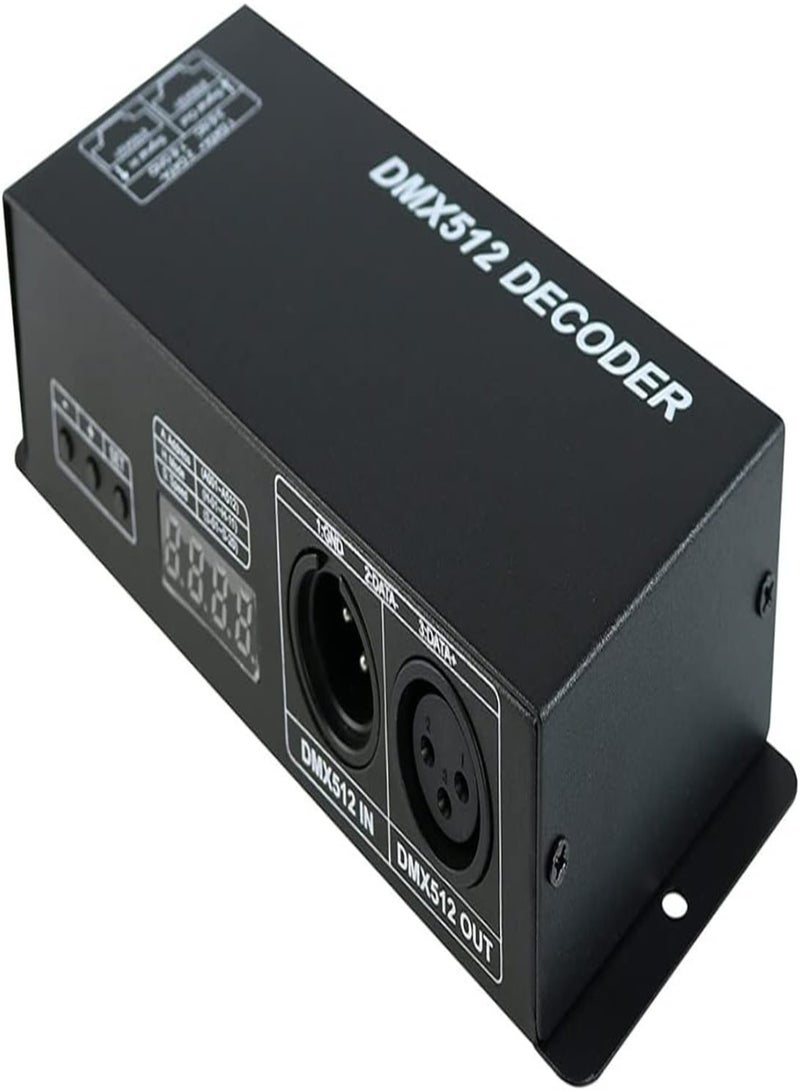 DMX Decoder Controller RGB Led Strip Light Driver Dimmer Module Dmx512 Dc12v-24v 4 Channel with Display, DMX Decoder,DMX Controller,RGB DMX Decoder,Led DMX Decoder,Led Driver