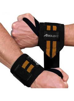 BOLDFIT Gym Hand Grip Wrist Supporter Band with Thumb Loop Straps For Men and Women  - Image 1