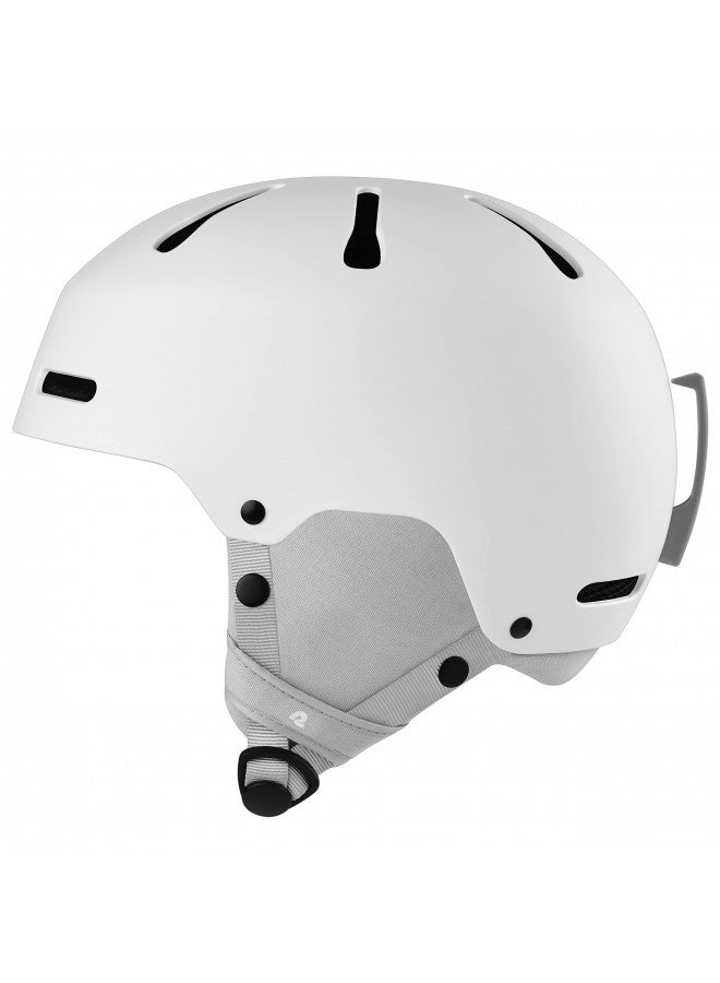 Retrospec Retrospec Comstock Youth Ski & Snowboard Helmet for Kids - Durable ABS Shell, Protective EPS Foam & Cooling Vents - Adjustable Fit for Boys & Girls - Matte White, 52-55cm Small  - Image 4