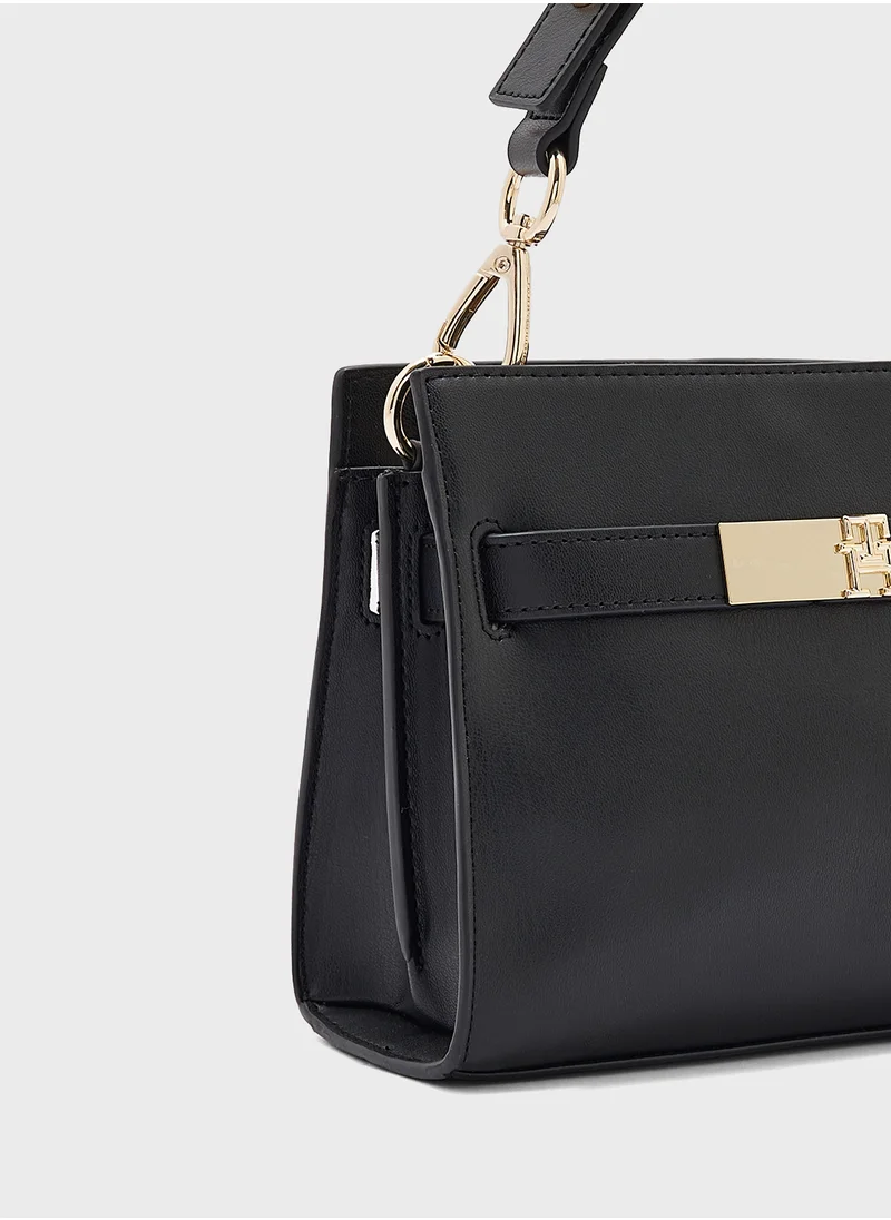 تومي هيلفيغر Logo Detail Zip Over Tote