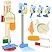 Dreamon Wooden Toddler Cleaning Set 11Pcs Kids Cleaning Toy Set with 3in1 Kids Vacuum That Really Works Montessori Cleaning Toys with Broom and Mop Set for Toddlers Girls Boys Age 36 - Image 2