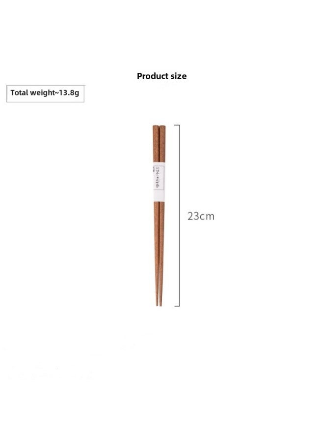 Factory Direct Iron Wooden Chopsticks Chopsticks Pointed Japanese Chopsticks Household Non-slip Chopsticks-Color:16cm Short Style  - Image 5