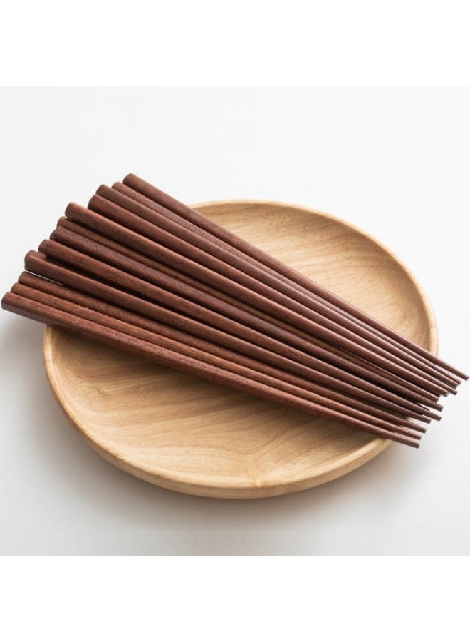 Factory Direct Iron Wooden Chopsticks Chopsticks Pointed Japanese Chopsticks Household Non-slip Chopsticks-Color:16cm Short Style  - Image 2