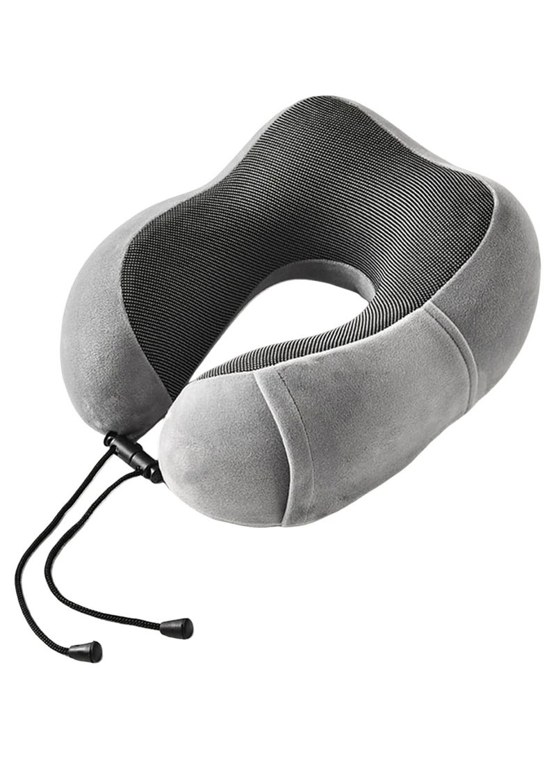 وسادة سفر للرقبة وسادة رقبة من الميموري فوم للسفر  وسادة رقبة للسفر دعم مريح للرقبة والراس للتخييم والنوم متعدده اللاوان - Image 2