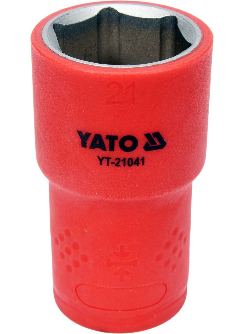 YATO Insulated Socket 1/2" 21mm VDE-1000V YT-21041