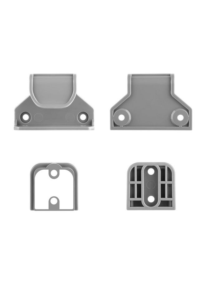Mypin - Retractable Baby Gate Replacement Parts Kit, Pet Gate Full Set Wall Mounting Hardware with Brackets Anchors and Screws(Grey) - Image 1
