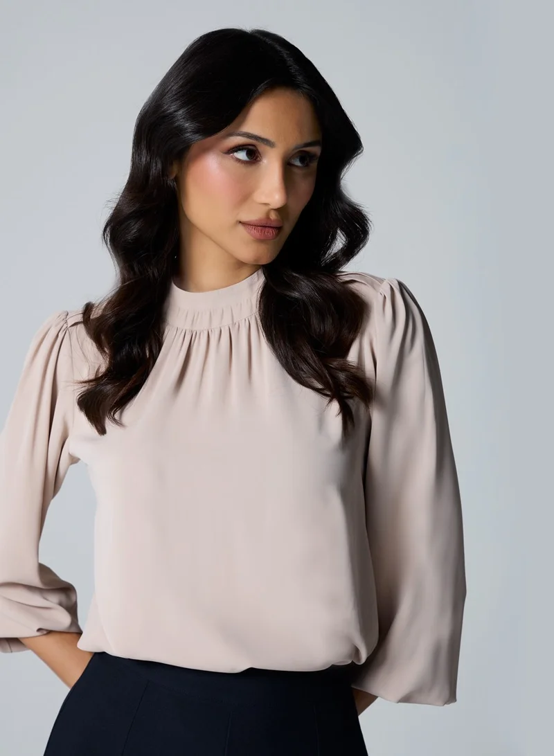 Zigzag Double Frilled Long Sleeve Top