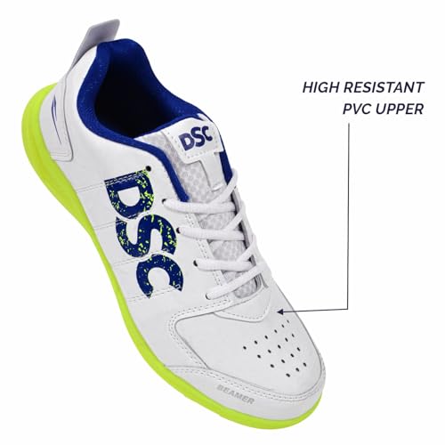 DSC Beamer Cricket Shoe for Men & Boys (Light Weight | Economical | Durable | Size UK: 11) Yellow - Image 5