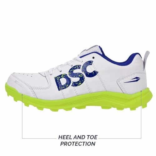 DSC Beamer Cricket Shoe for Men & Boys (Light Weight | Economical | Durable | Size UK: 11) Yellow - Image 2