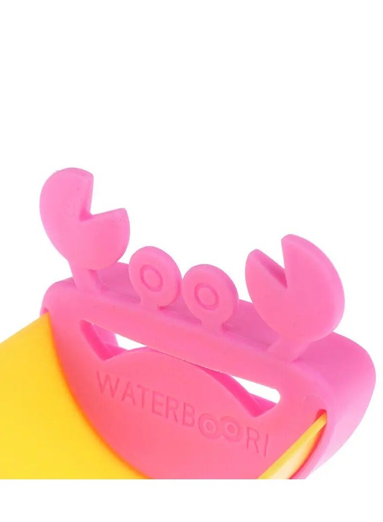 أطفال صغيرة موسع صنبور حمام الأطفال، مساعد غسل اليدين للأطفال، موسع صنبور مياه بمقبض الحوض باللون الوردي - Image 3