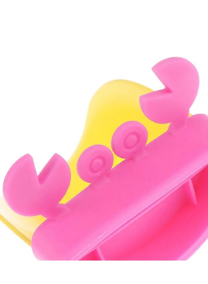 أطفال صغيرة موسع صنبور حمام الأطفال، مساعد غسل اليدين للأطفال، موسع صنبور مياه بمقبض الحوض باللون الوردي - Image 4