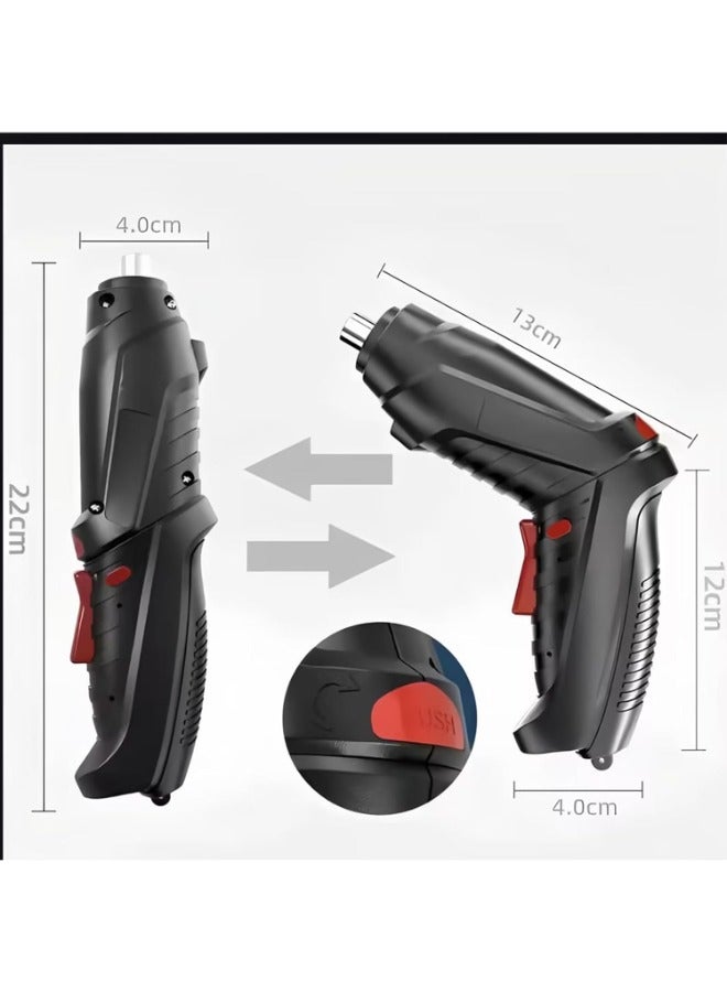 Rechargeable Electric Screwdriver Set with LED Light, 47-in-1, USB Charging, Twistable Handle, Magnetic Bits,Complete Tool Kit for DIY Projects, Home Repairs, and Professional Use.  - Image 3