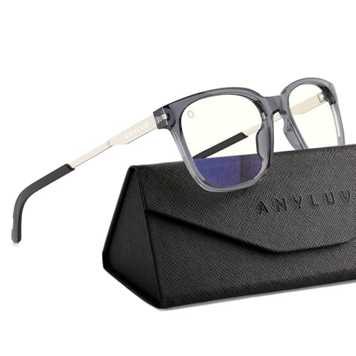 ANYLUV Blue Light Glasses for Men Lightweight Computer Gaming Glasses Stylish Anti Eyestrain Blue Light Blocking Men - Image 1