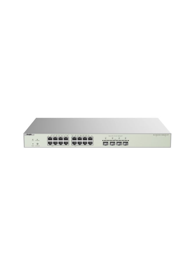 رويجي مبدّل شبكات Reyee RG-NBS3300-16MG4XS-HP – 16 منفذ Multi-Gigabit مُدار L2 | ‏12 PoE+ و4 PoE++ | ‏4 منافذ SFP+ ‏10Gbps - Image 1