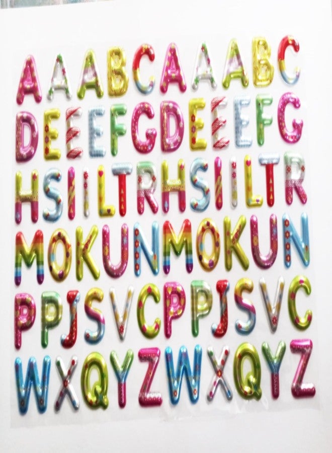 KCR Designer Colorful Alphabets/Alpha/ABC Self Adhesive Stickers for Kids(Set of 2) - Image 2