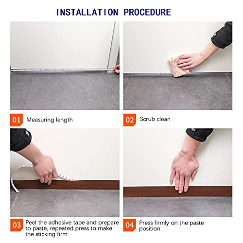 TAROSE Weather Stripping, 33 Feet Weather Seal Strip, Adhesive Silicone Tape (Transparent, 35MM) for Door, Window, Shower Door - Image 5