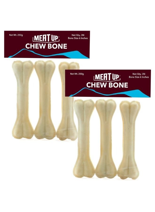 Meatup Chew Bone Dog Treat (Buy 1 Get 1) 2 x 250g - Image 1