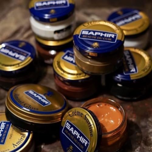 SAPHIR Creme Surfine Pommadier Shoe Polish - Beeswax Cream for Leather Products - Mahogany - Image 5