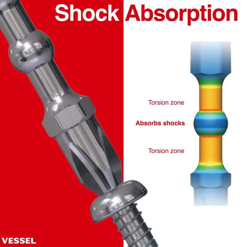 VESSEL IMPACT BALLâ„¢ Torsion Bit 30+1 PC. Set in SLIDE CASE No.IB31P02U Made in Japan by VESSEL - Image 3