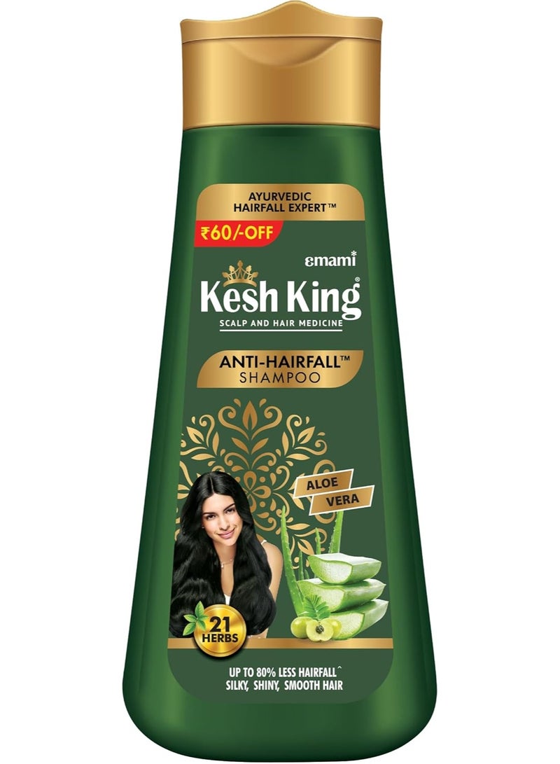 Kesh King Anti Hairfall Shampoo  with Ayurvedic Herbs & Aloe Vera Provides Healthy Nourished Scalp  for Shiny Smooth Hair 340ml - Image 1