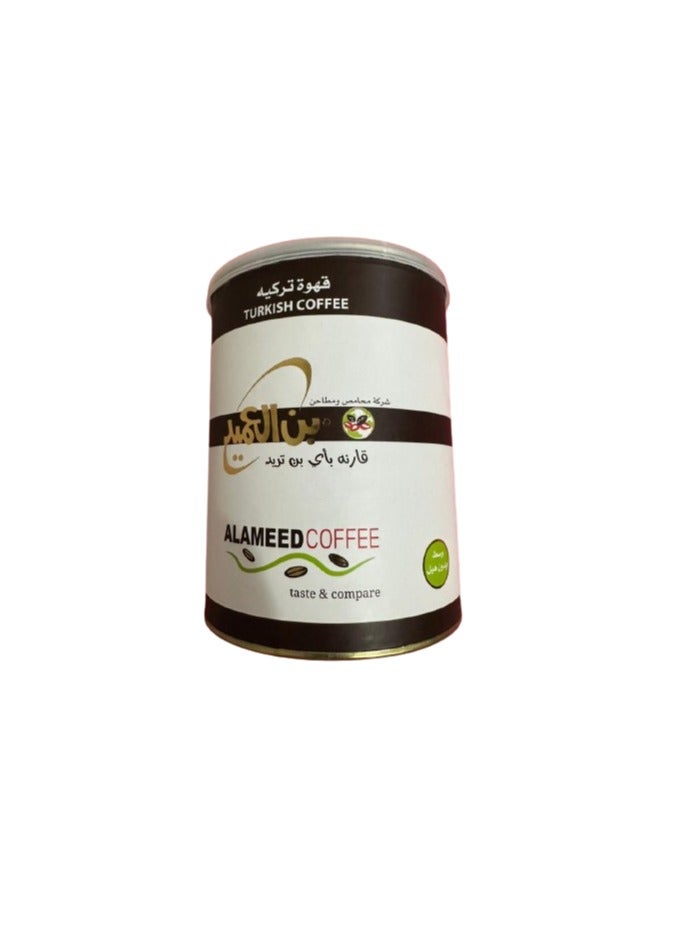 Alameed Turkish Coffee Medium Without Cardamom 250g