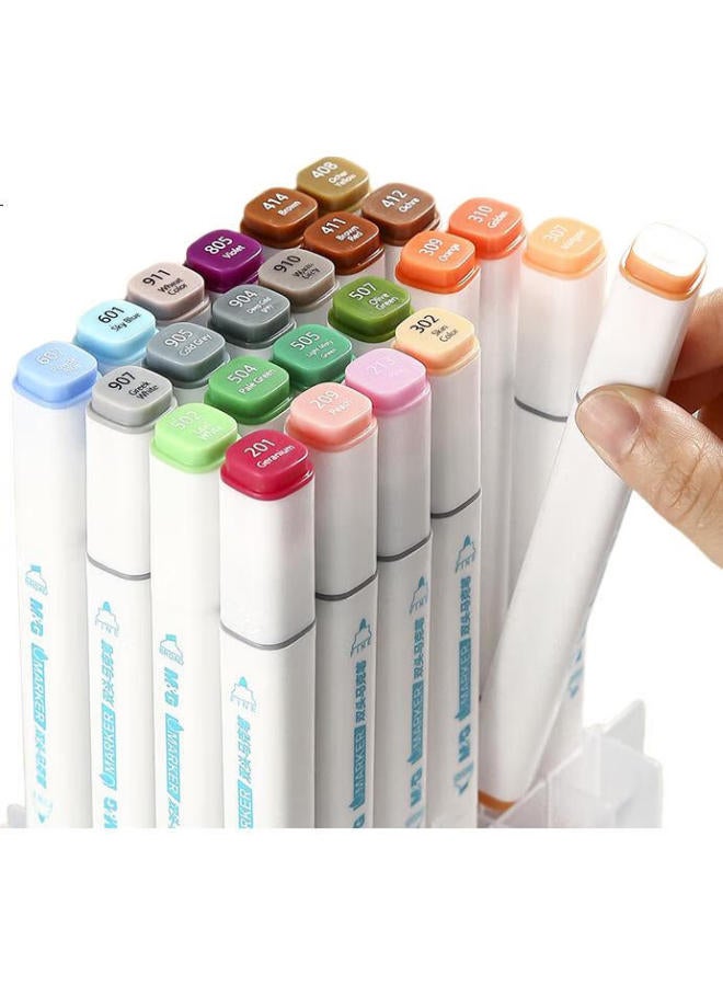 M.G Chenguang (M&G) Stationery, 80 Colors Water-Based Markers, Safe Double-Ended, Odorless, Square Barrel, Watercolor Pens, Highlighters, Art Brushes, Birthday Gift For Children And Girls - Image 3