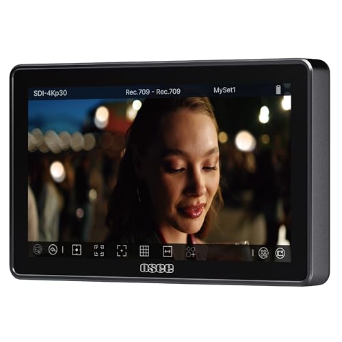 Osee G7 Pro 7’’ 3000Nits Camera Monitor, Touchscreen Camera Control HDR Field Monitor with 3G-SDI & 4K HDMI in/Out, Touch Focus Tracking for FX3/ A7 IV/EOS R5 II/EOS R8/ Z9/ Z6 III/ZV-E10M2 - Image 1