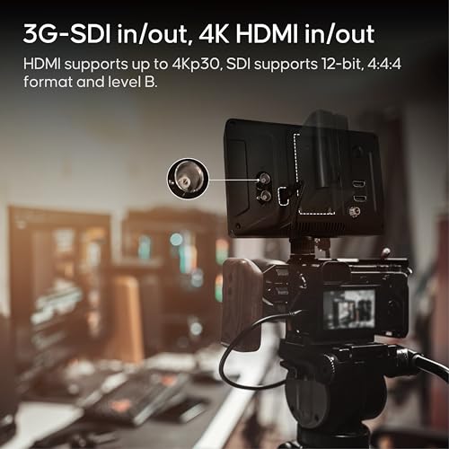 Osee G7 Pro 7’’ 3000Nits Camera Monitor, Touchscreen Camera Control HDR Field Monitor with 3G-SDI & 4K HDMI in/Out, Touch Focus Tracking for FX3/ A7 IV/EOS R5 II/EOS R8/ Z9/ Z6 III/ZV-E10M2 - Image 5
