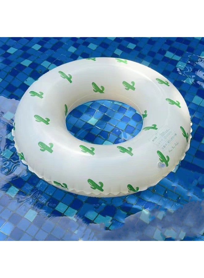 Generic Swimming God Ins Cyber Celebrity Retro Swimming Ring Adult Thickened Adult Striped Floating Ring With Handle Swimming Equipment PVC-Outer Diameter After Inflation:90# [Suitable For 40.00 Kg-75.00 Kg]]-Inside Diameter After Inflation:Vintage Lollipop Loop-Orange  - Image 3