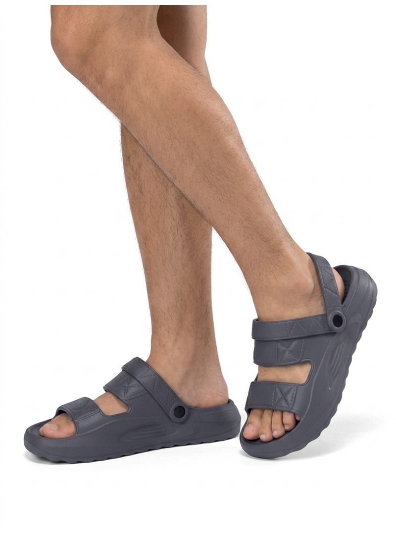 Bjs Men's Lightweight Flip-Flops Convertible Into Sandals With EVA Material, Non-Slip Design, Suitable For Outdoor Beach And Indoor Bathroom Use - Image 1