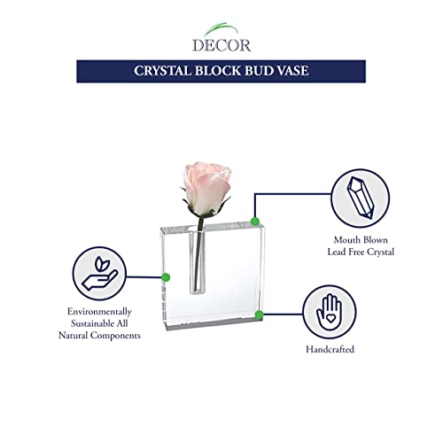 Badash - The Crystal Block Bud Vase 5x5 - Image 3