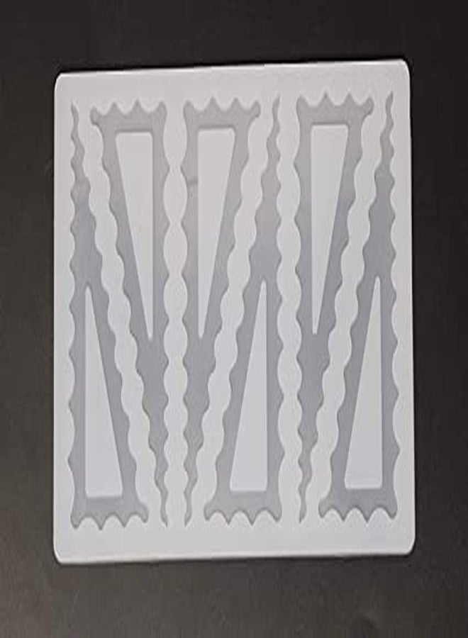 T H BAKEWARE Silicone Chocolate Garnishing Mold, White, NO-6